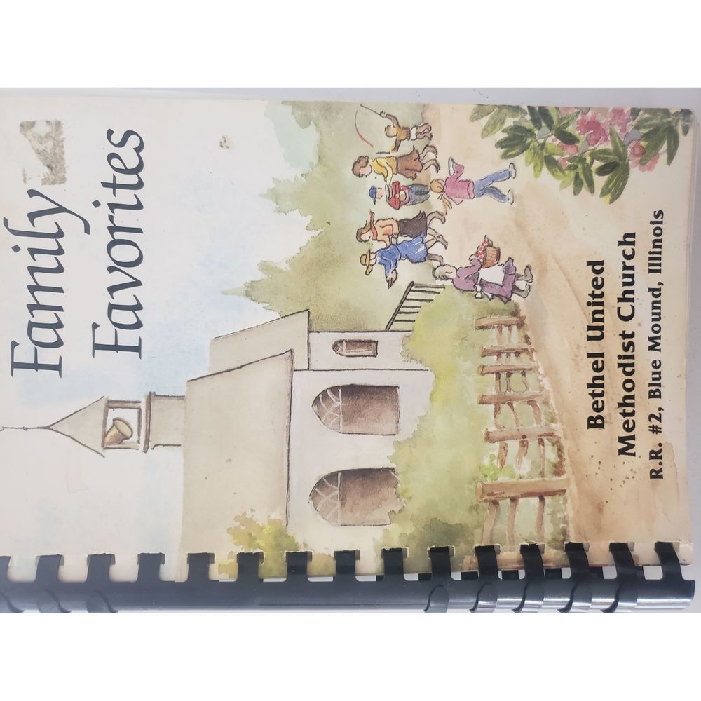 Vintage 1993  Family Favorites Cookbook Bethel United Methodist Church Blue Moun